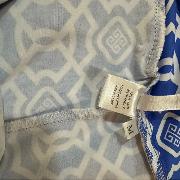 Lulu-B Blue and White Mini Skirt - Picture 8 of 8